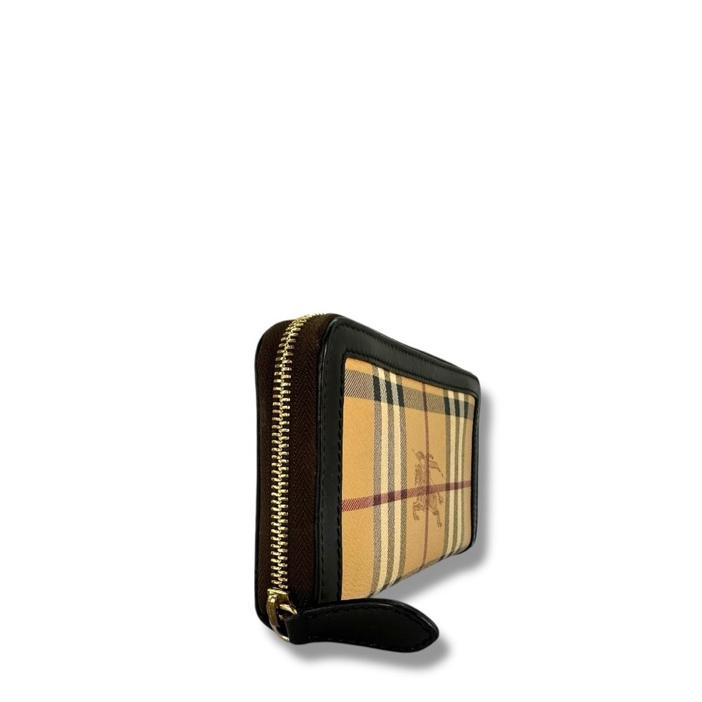 Burberry Haymarket Check Large Ziggy Zip Around Wallet - Picture 3 of 16